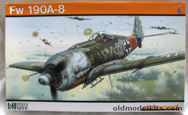Eduard 1/48 Focke Wulf Fw-190A-8 - Walther Dahl JG300 / Hans Dortenmann 2/JG54 / WNr 350 189 12/JG5 Norway / WNr 737 938 JG301, 8173 plastic model kit